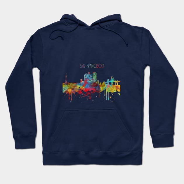 San Francisco, Hoodie by RosaliArt